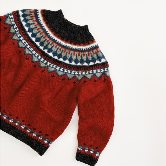Vintage Eddie Bauer Fair Isle Pullover Sweater in Wool Size XS - Picture 3 of 6